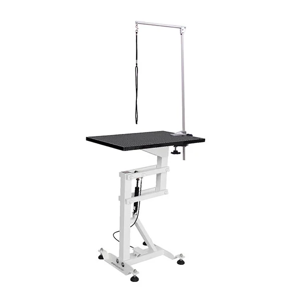 Négyzet alakú pneumatikus liftes kisállatápoló asztal